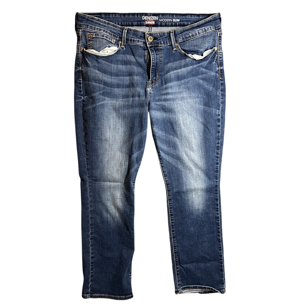 DENIZEN FROM Levi's Men's Modern Slim‎ Jeans W33 L30 Medium Wash Blue Denim